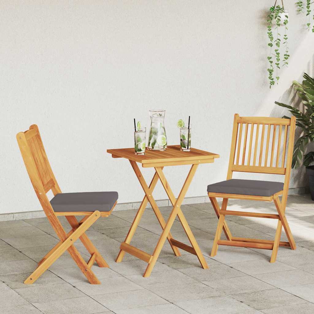 Have Bistro Sæt 3 pcs Brun Massivt Akacietræ