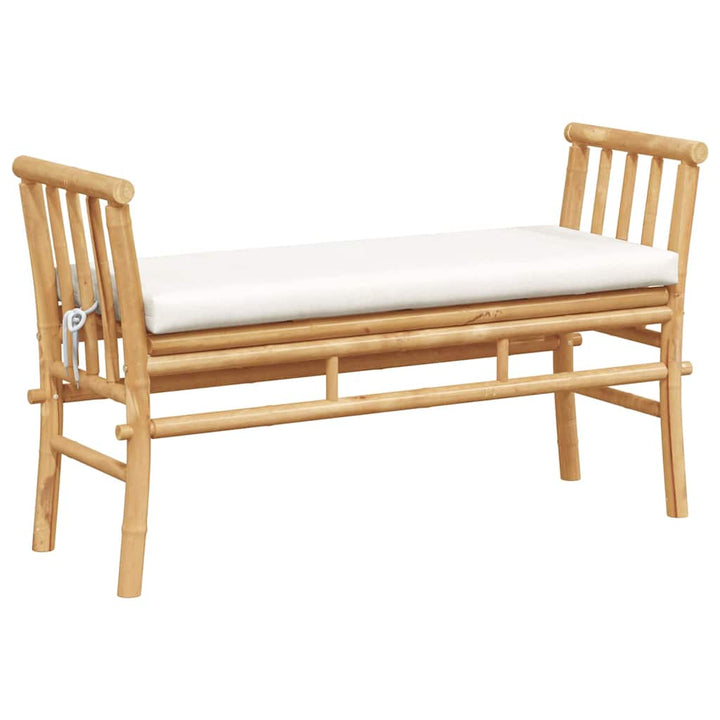 Havebænk 2 -Seater 110 x 38 x 65cm Bambus Brun Rektangulær