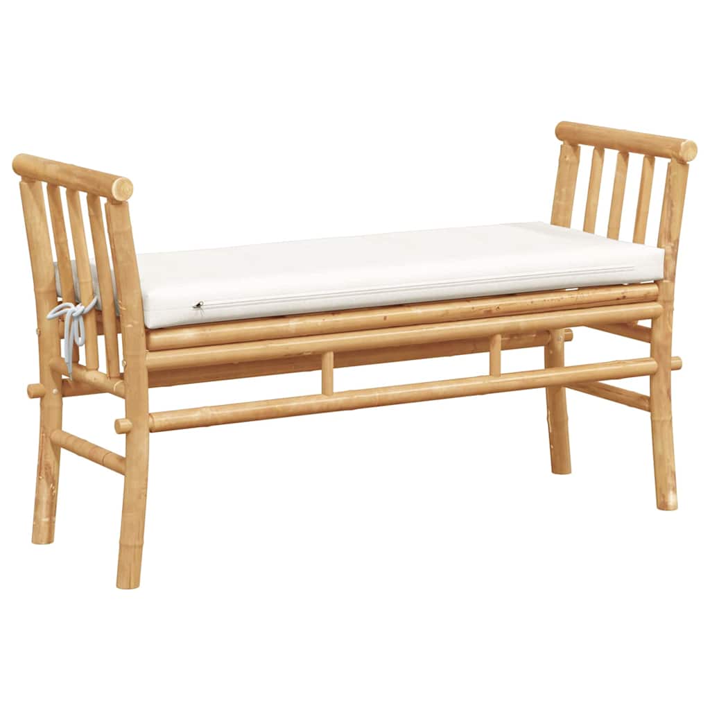 Havebænk 2 -Seater 110 x 38 x 65cm Bambus Brun Rektangulær