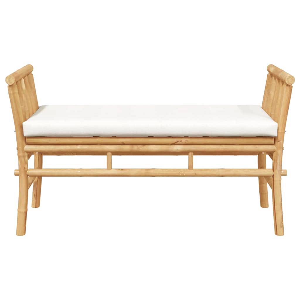 Havebænk 2 -Seater 110 x 38 x 65cm Bambus Brun Rektangulær