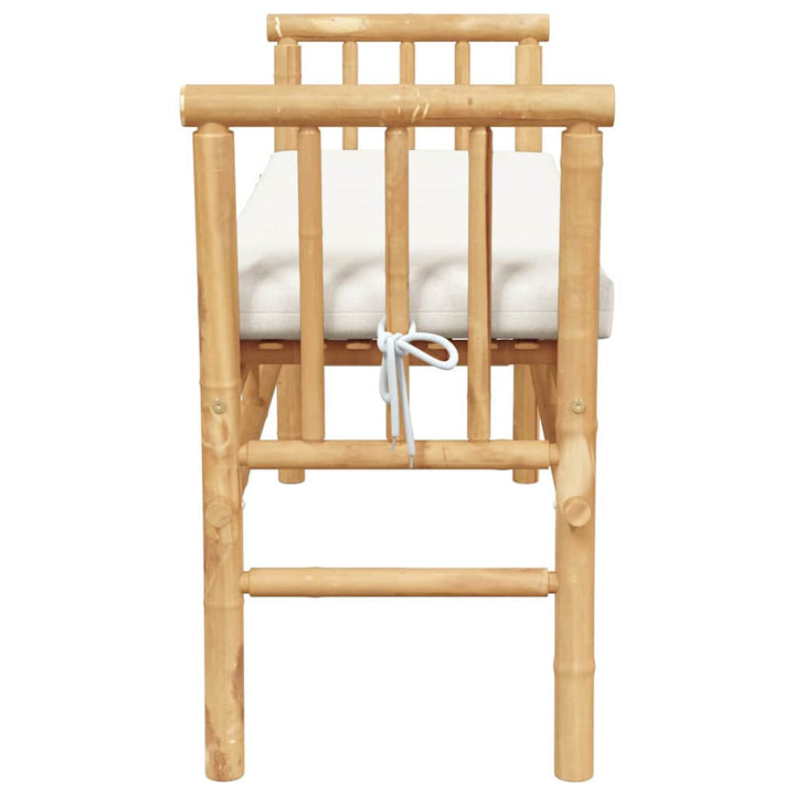 Havebænk 2 -Seater 110 x 38 x 65cm Bambus Brun Rektangulær