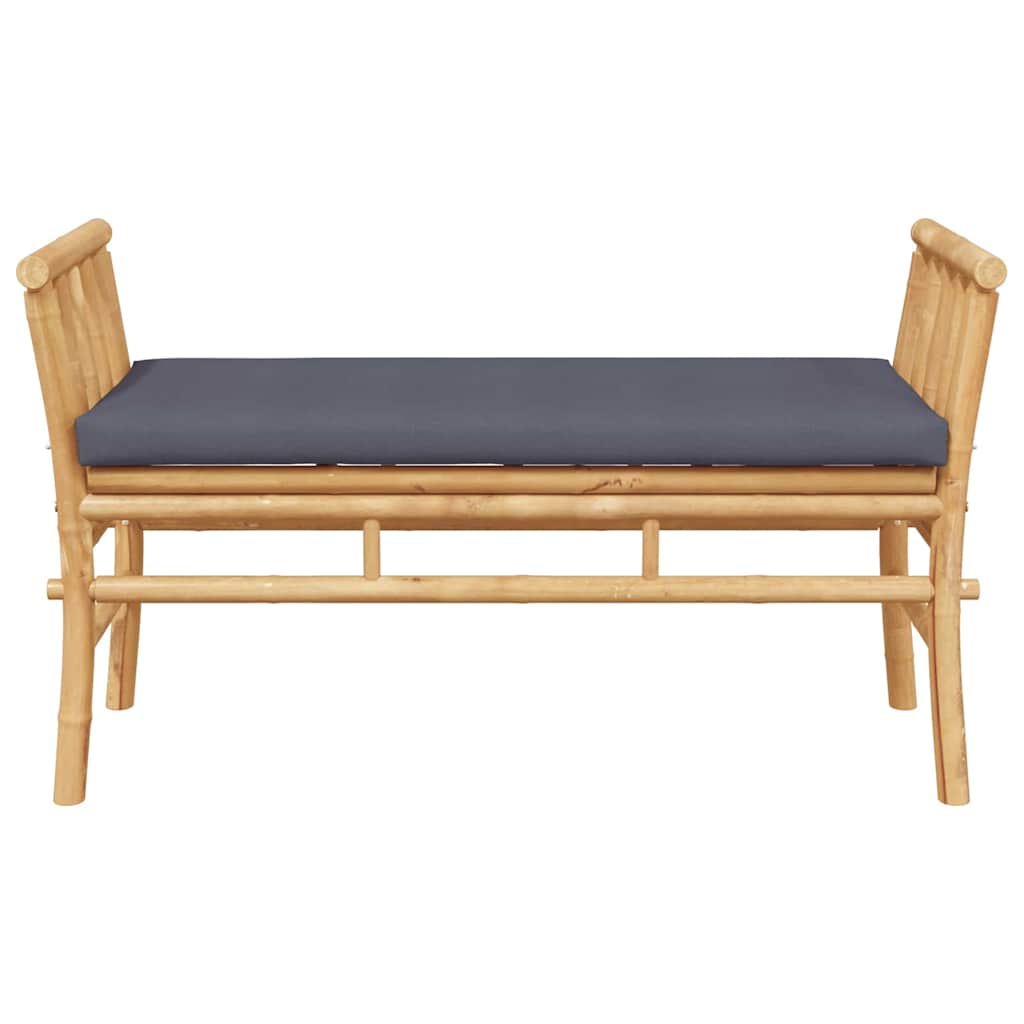 Havebænk 2 -Seater 110 x 38 x 65cm Bambus Brun Rektangulær