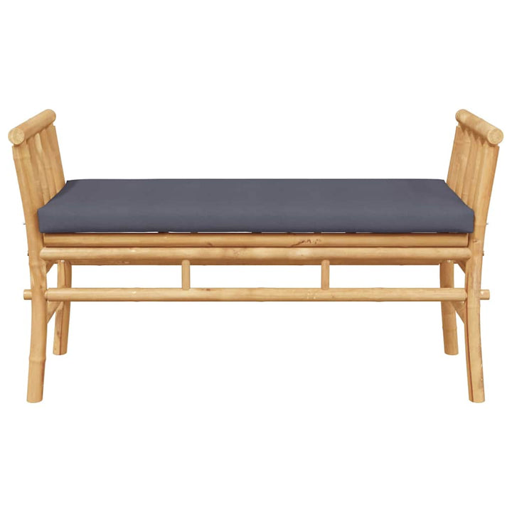 Havebænk 2 -Seater 110 x 38 x 65cm Bambus Brun Rektangulær