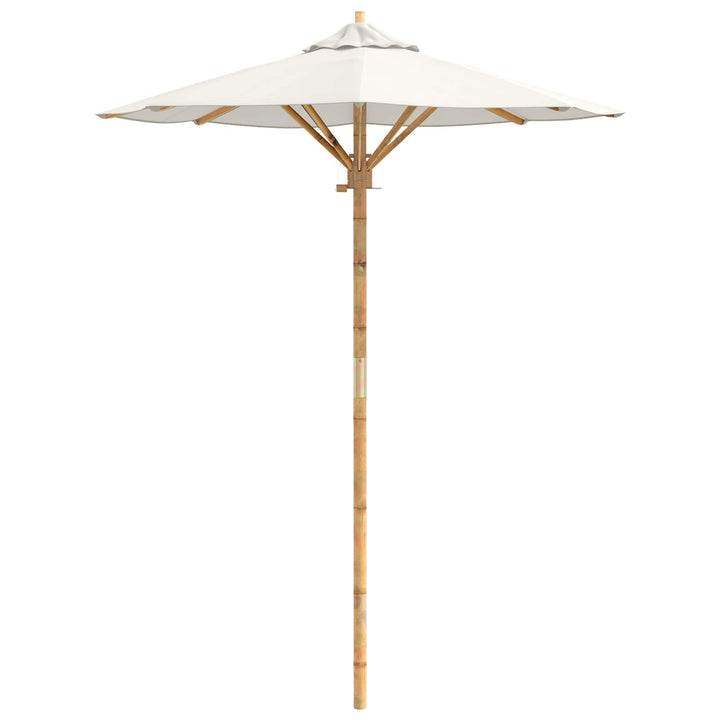 Havesol Cremehvid Ø 150 x 210 cm Bambus