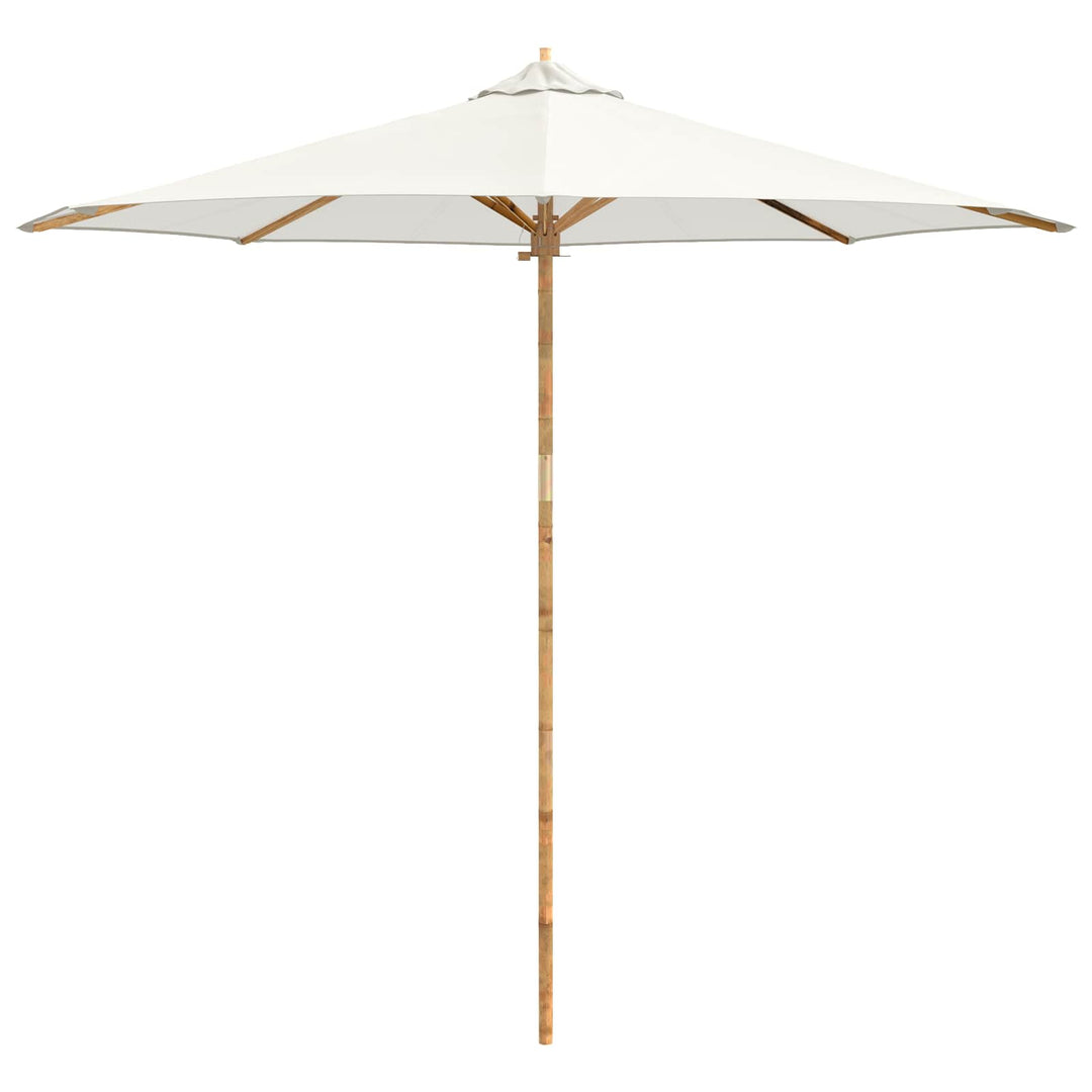 Havesol Cremehvid Ø 270 x 260 cm Bambus