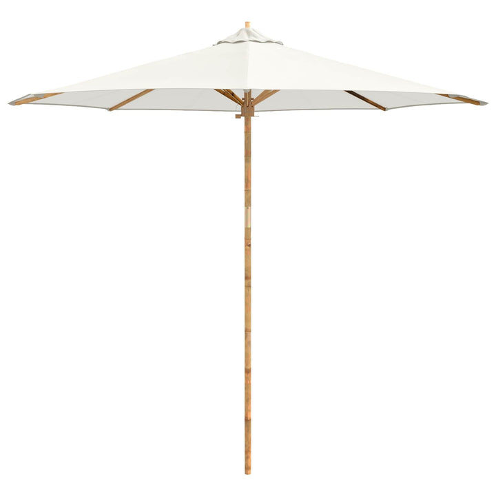 Havesol Cremehvid Ø 270 x 260 cm Bambus