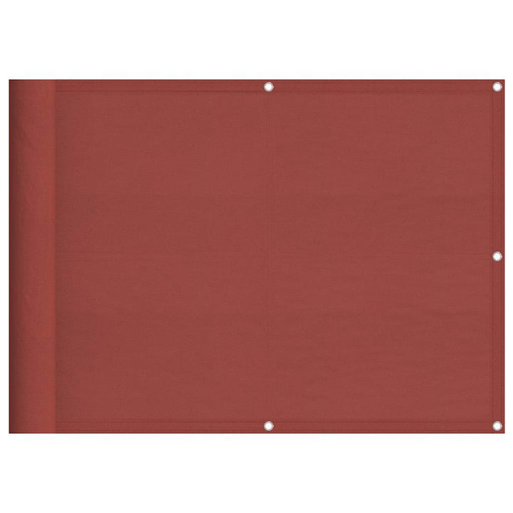 altanafskærmning 75x1000 cm 100 % polyester terrakottafarvet