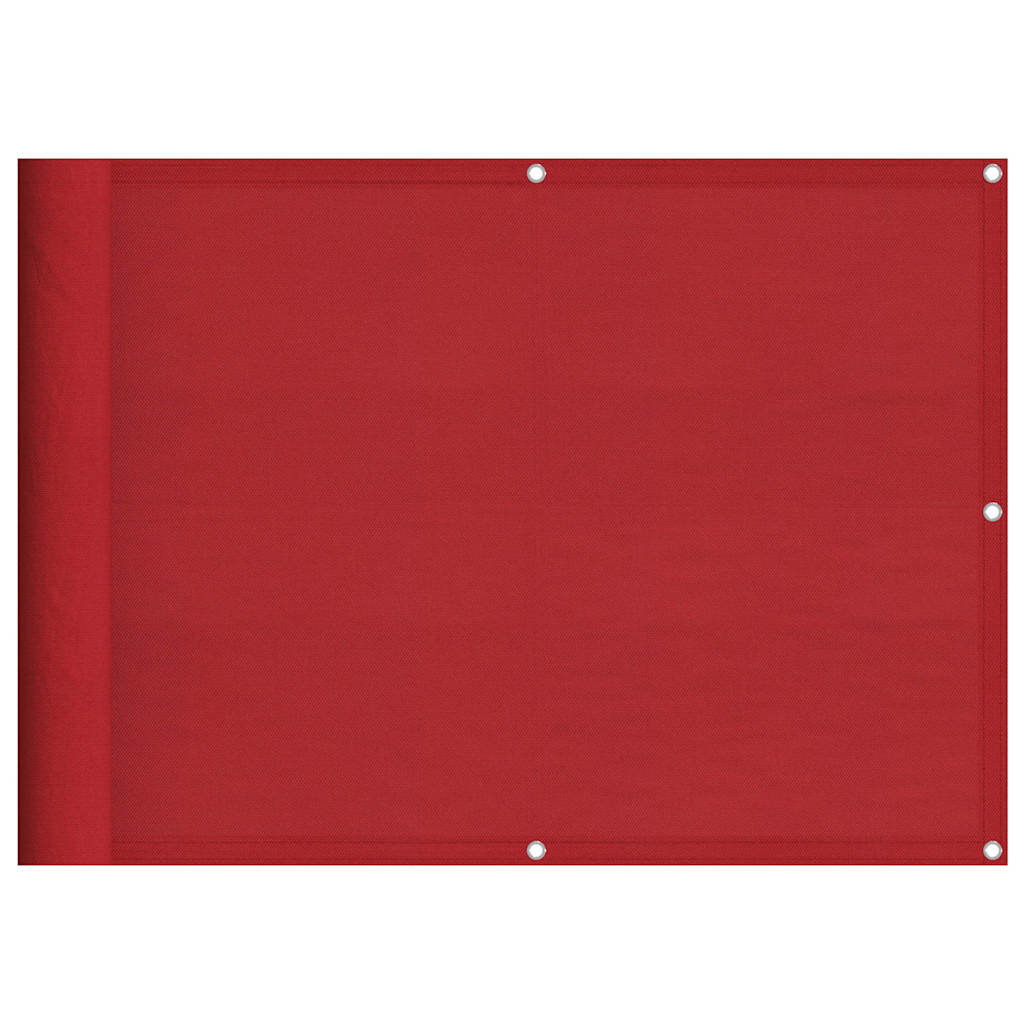 altanafskærmning 75x1000 cm 100 % polyester rød