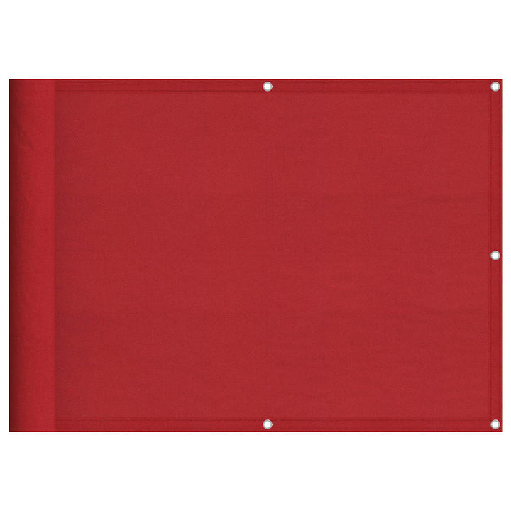 altanafskærmning 75x1000 cm 100 % polyester rød