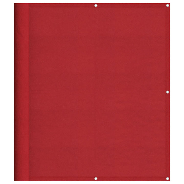 altanafskærmning 120x800 cm 100 % polyester rød