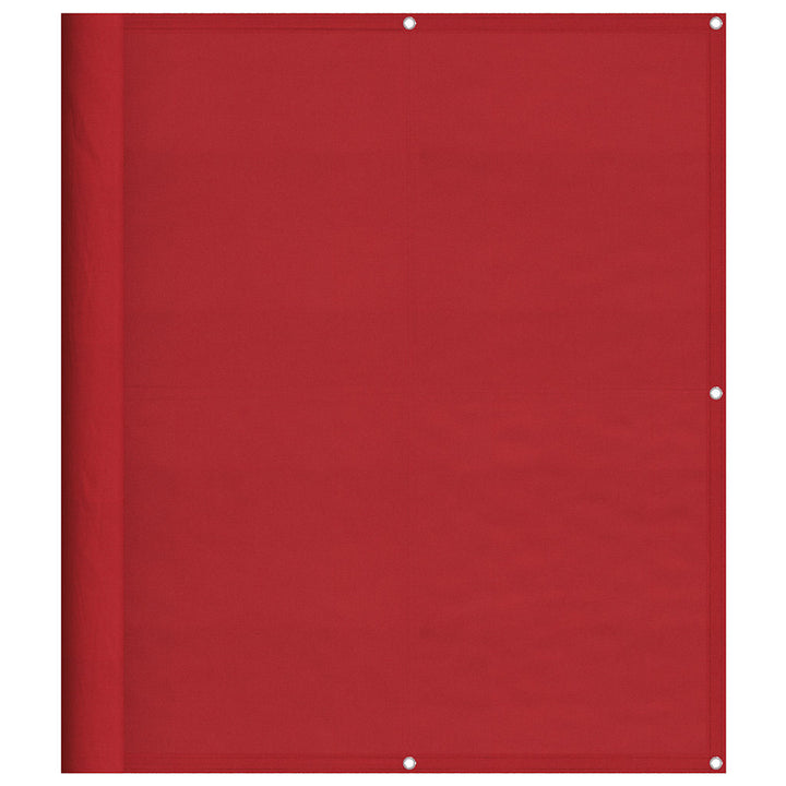 altanafskærmning 120x1000 cm 100 % polyester rød