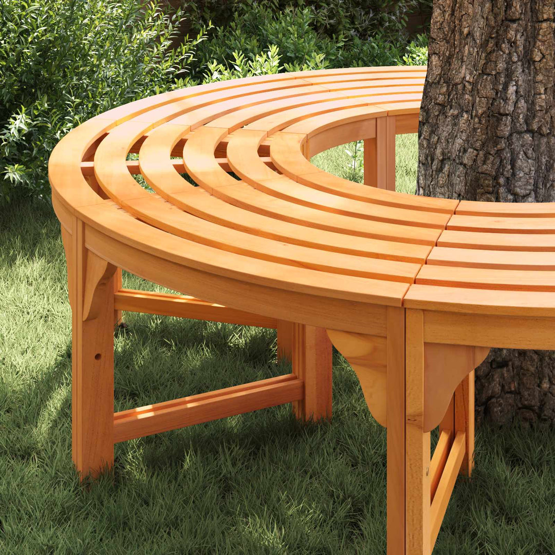 Træ Bænk 2 pcs Naturfarvet 160 x 80 x 45cm