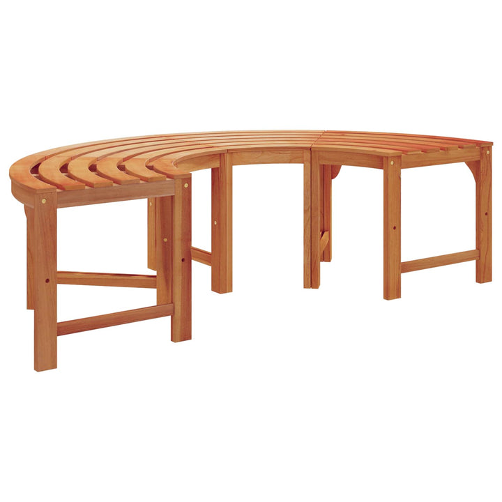 Træ Bænk 2 pcs Naturfarvet 160 x 80 x 45cm