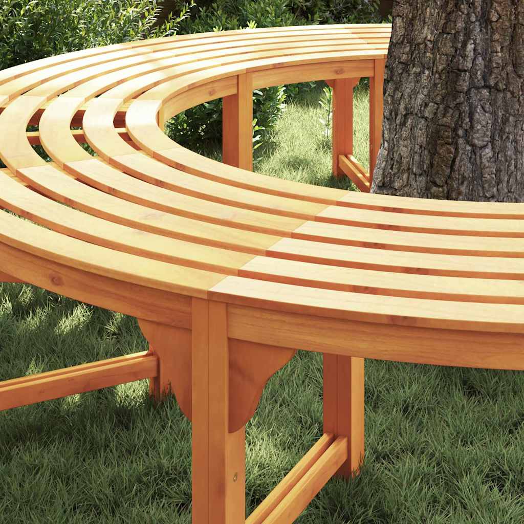 Træ Bænk 2 pcs Naturfarvet 160 x 80 x 45cm