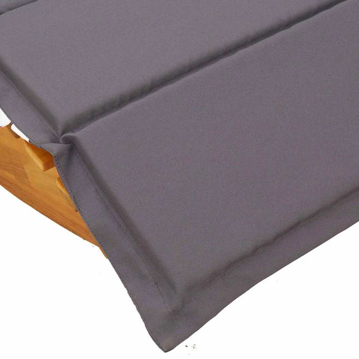 Solstol med pude 2-person 2 pcs Brun Massivt Akacietræ