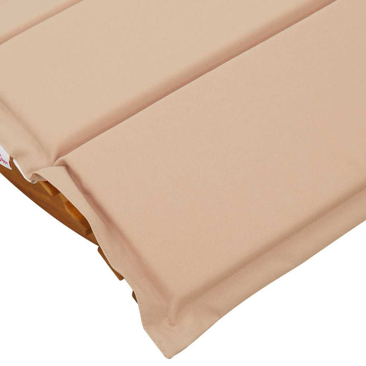Solstol med pude 2-person 2 pcs Brun Massivt Akacietræ