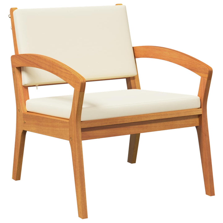 Bistrosæt med pude 4 pcs Brun Polyester