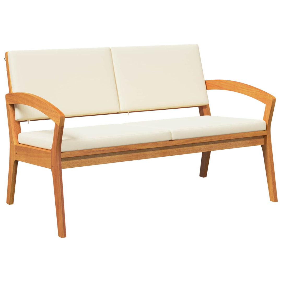 Bistrosæt med pude 4 pcs Brun Polyester