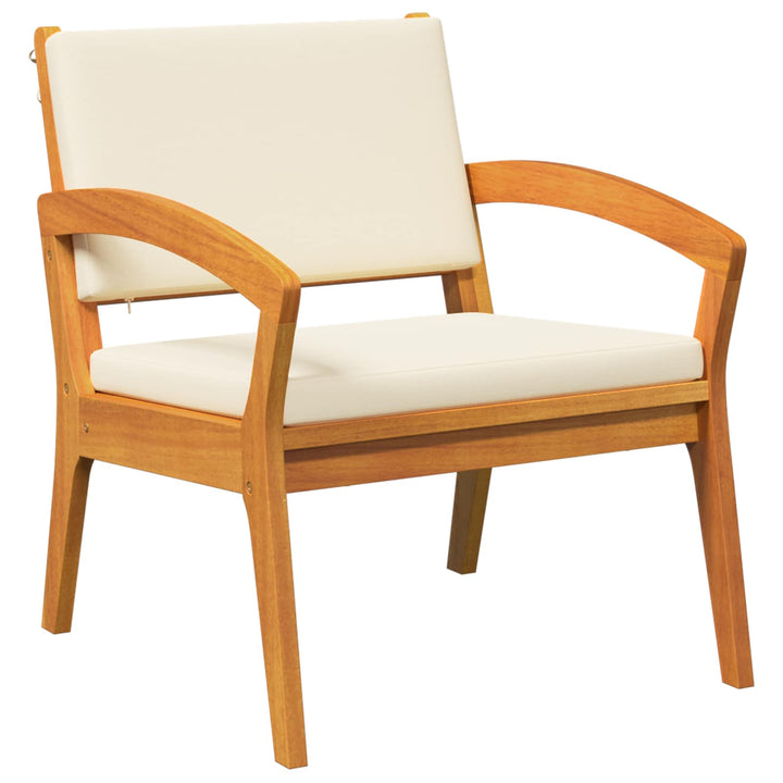 Bistrosæt med pude 5 pcs Brun Polyester