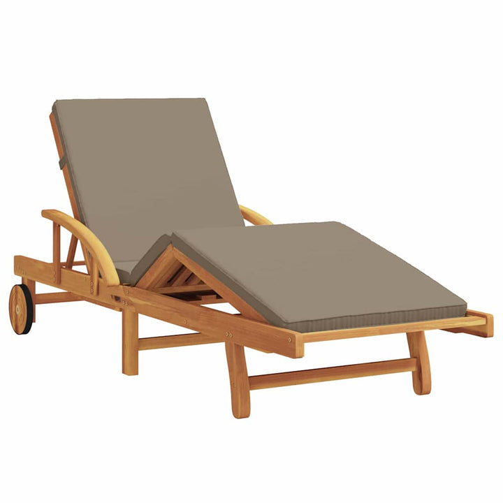 Solstol 3 pcs Gråbrun 200 x 67 x 84 cm Massivt Akacietræ