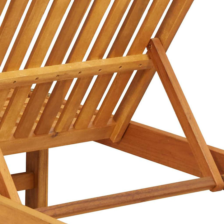 Solstol 2 pcs Brun 65 x 199 x 84 cm Massivt Akacietræ