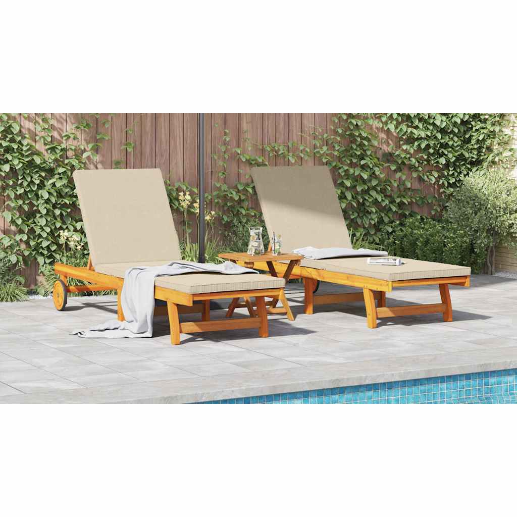 Solstol 2-person 2 pcs Brun Massivt Akacietræ