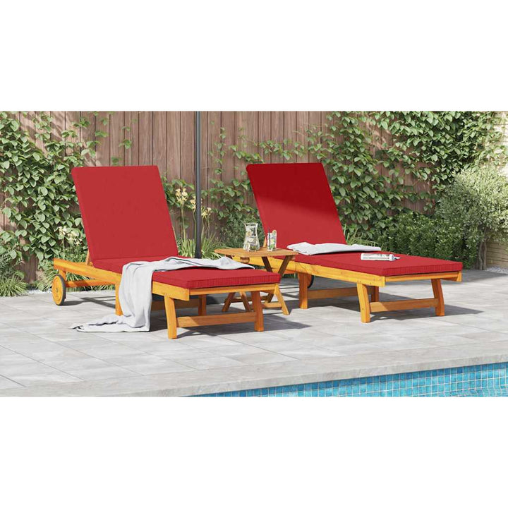 Solstol 2-person 2 pcs Brun Massivt Akacietræ