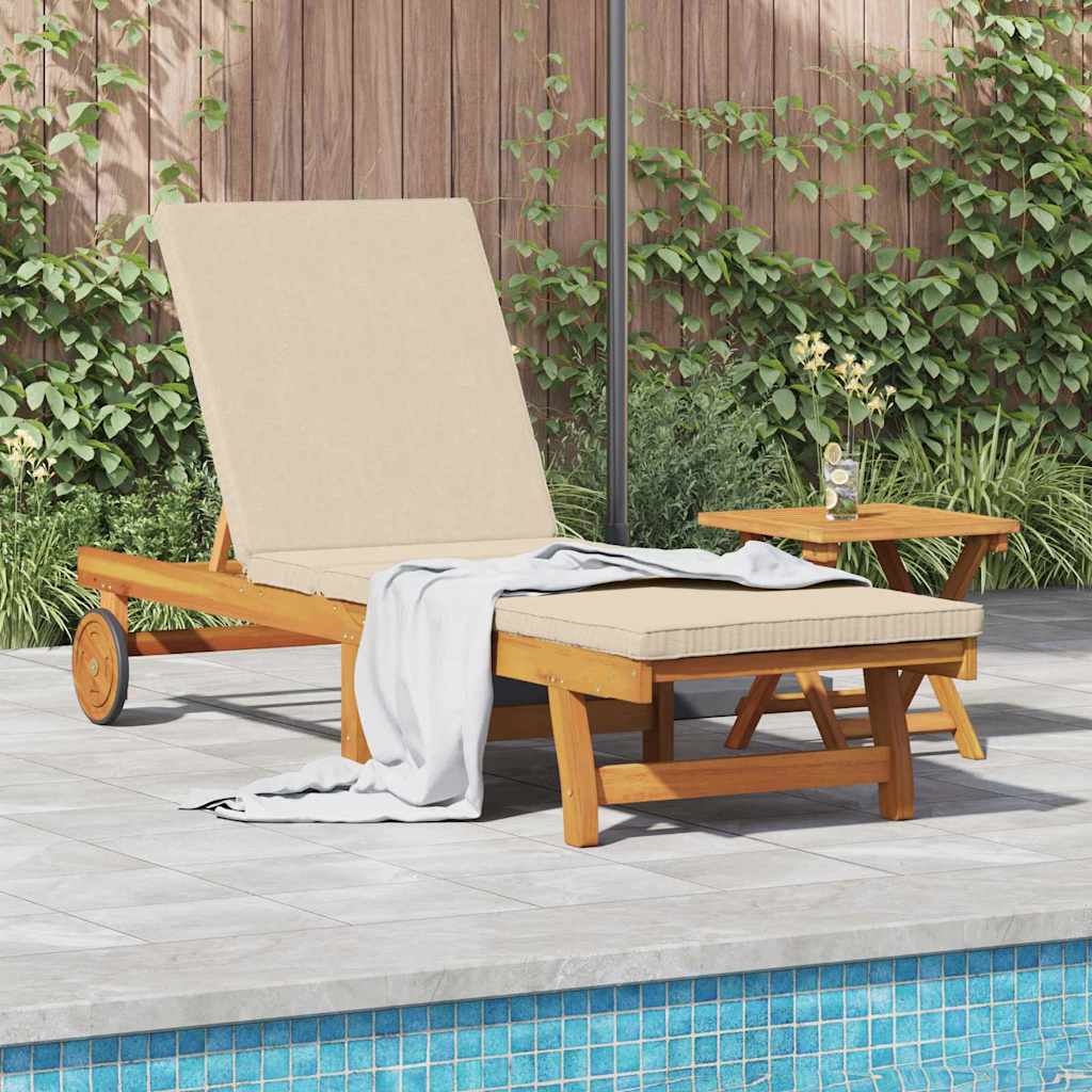 Solstol 1-person 2 pcs Brun Massivt Akacietræ
