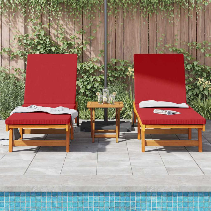 Solstol 2-person 3 pcs Brun Massivt Akacietræ
