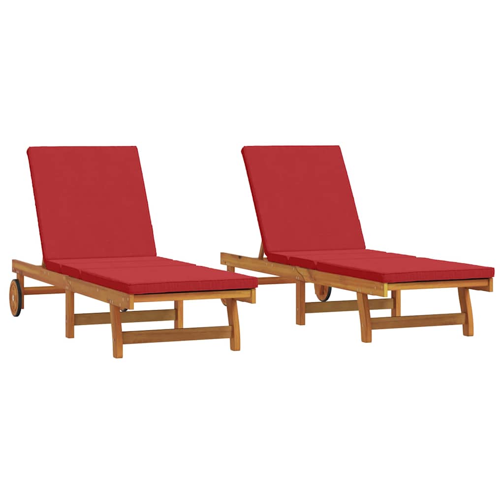 Solstol 2-person 3 pcs Brun Massivt Akacietræ