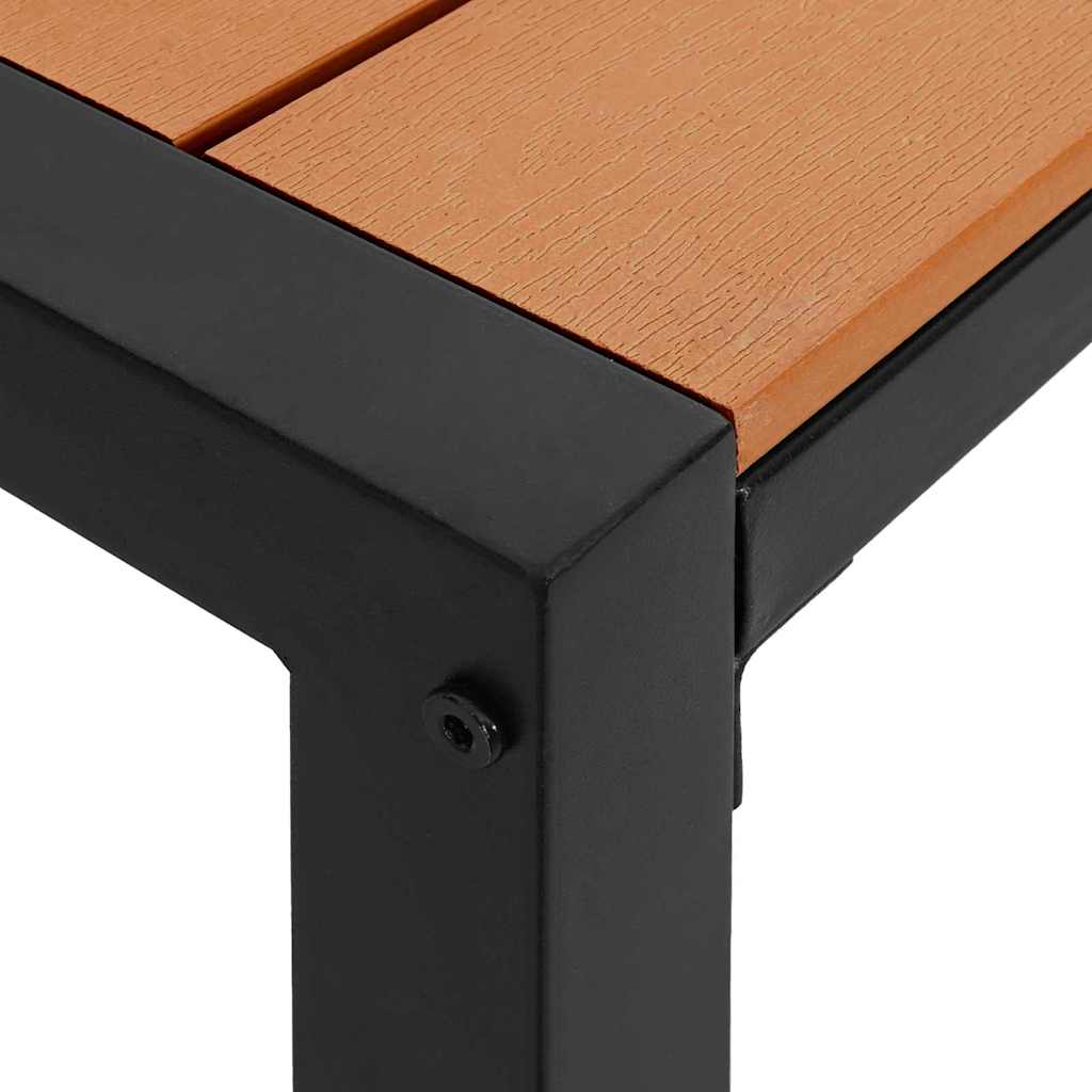 Havebænk Brun 100 x 28 x 45 cm Stål