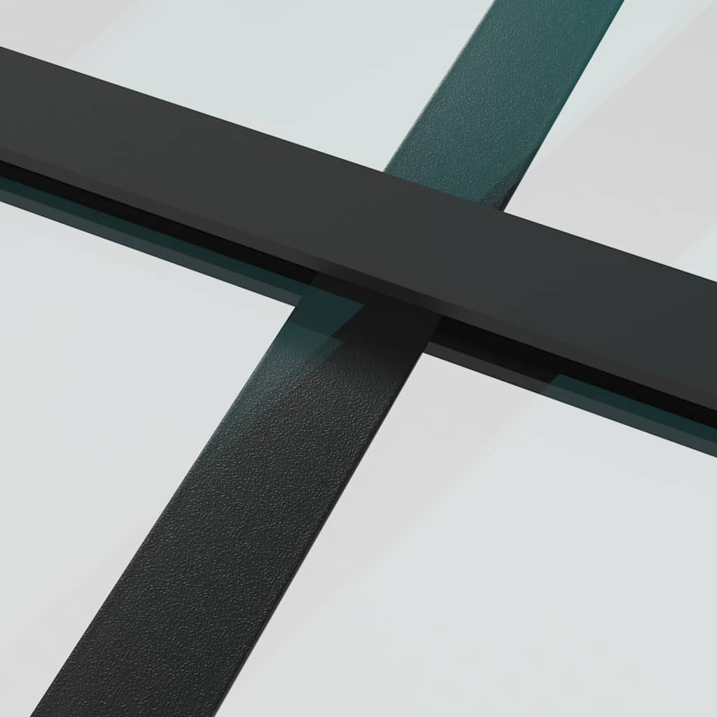 skydedør m. monteringssæt 102x205cm sikkerhedsglas og aluminium
