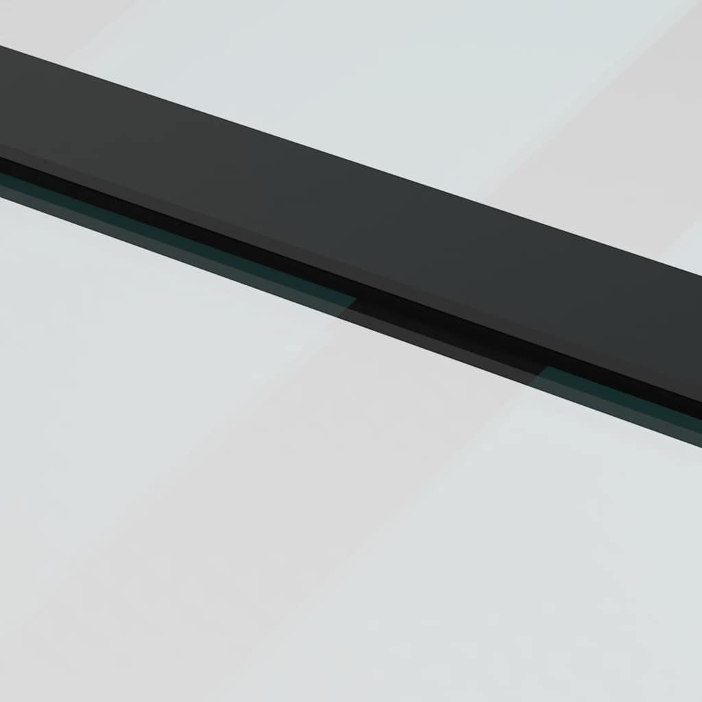 skydedør med hardwaresæt 90x205 cm sikkerhedsglas aluminium
