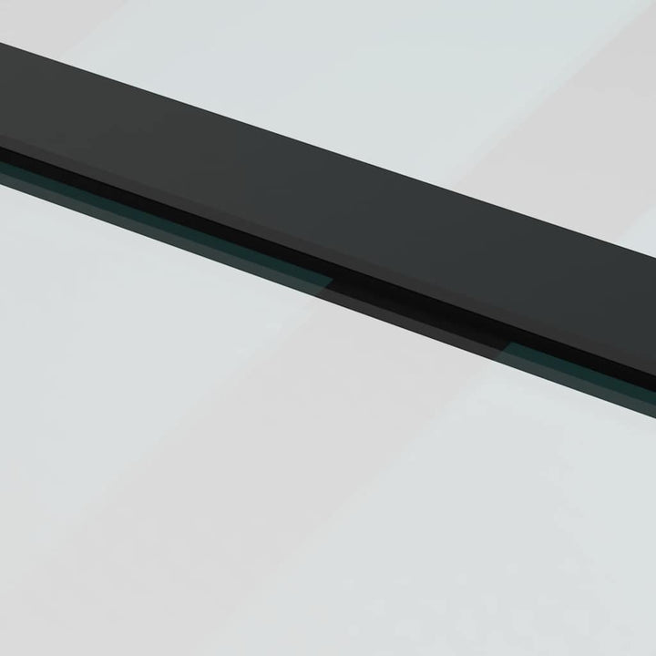 skydedør med hardwaresæt 90x205 cm sikkerhedsglas aluminium