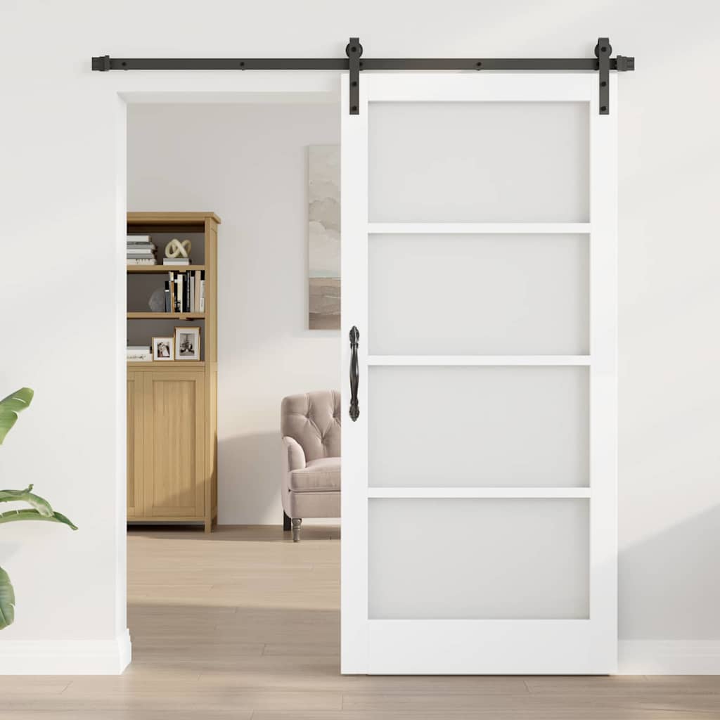 Skydedør ORKDAL Hvid og sort 93 x 202 cm