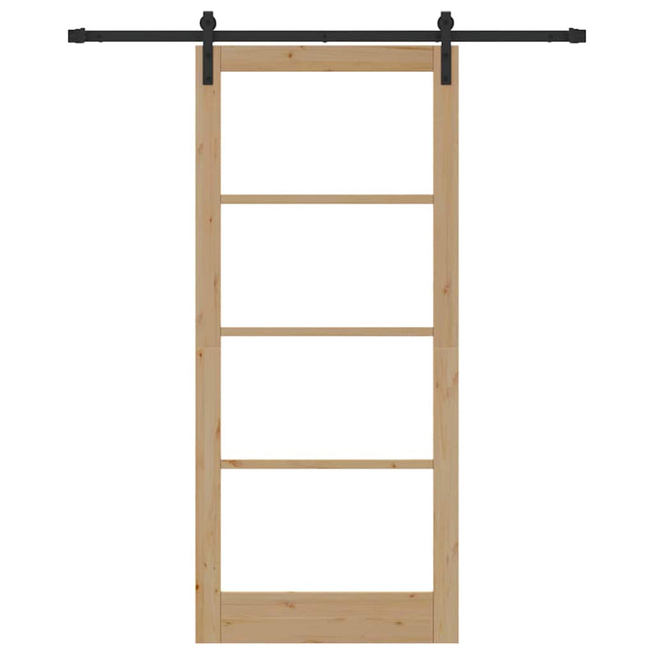 Skydedør ORKDAL Naturlig og sort 93 x 211 cm