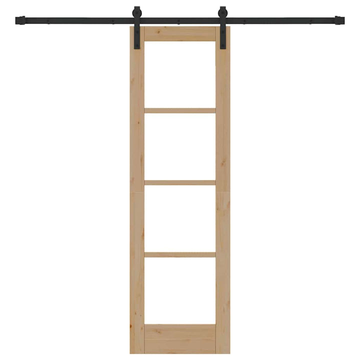 Skydedør ORKDAL Naturlig og sort 61 x 198,5 cm