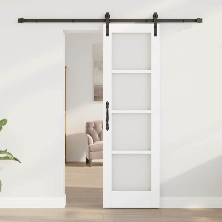 Skydedør ORKDAL Hvid og sort 61 x 198,5 cm