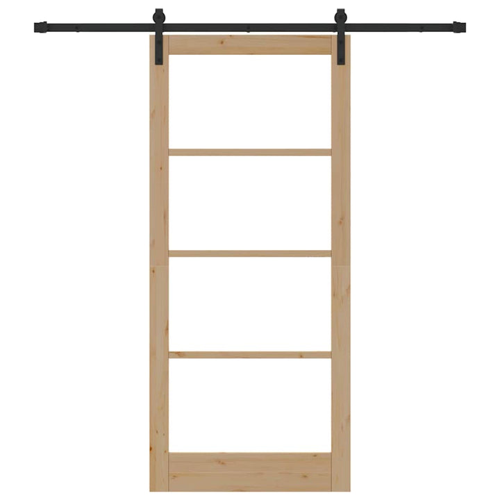 Skydedør ORKDAL Naturlig og sort 93 x 211 cm