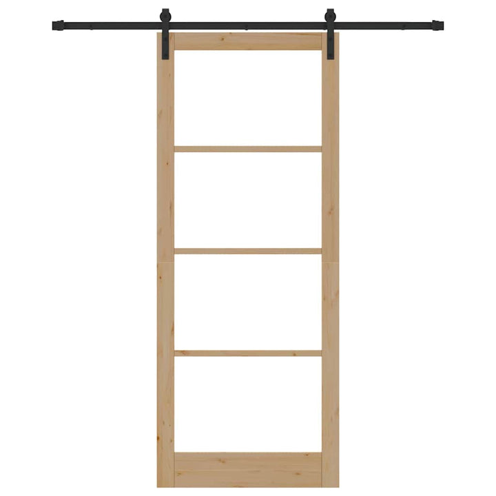Skydedør ORKDAL Naturlig og sort 93 x 232 cm
