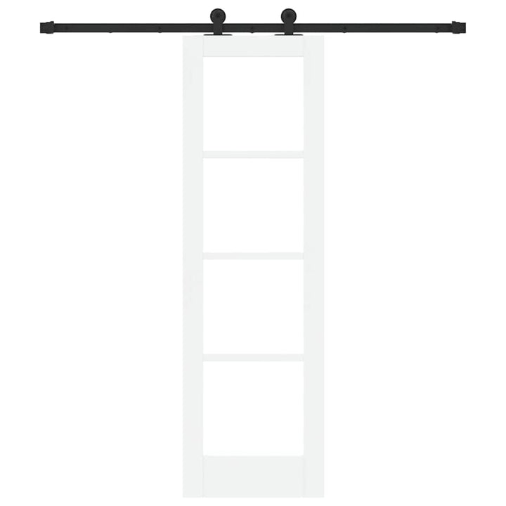 Skydedør ORKDAL 61 x 198,5 cm Massivt fyrretræ og glas