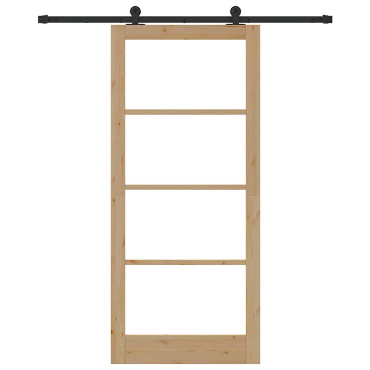 Skydedør ORKDAL 93 x 211 cm Massivt fyrretræ og glas