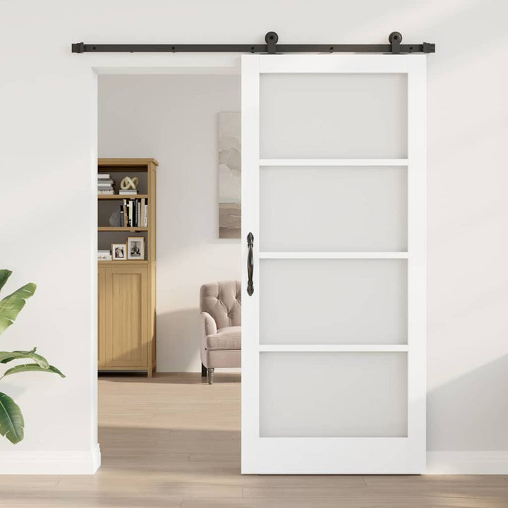 Skydedør ORKDAL Hvid og sort 93 x 211 cm