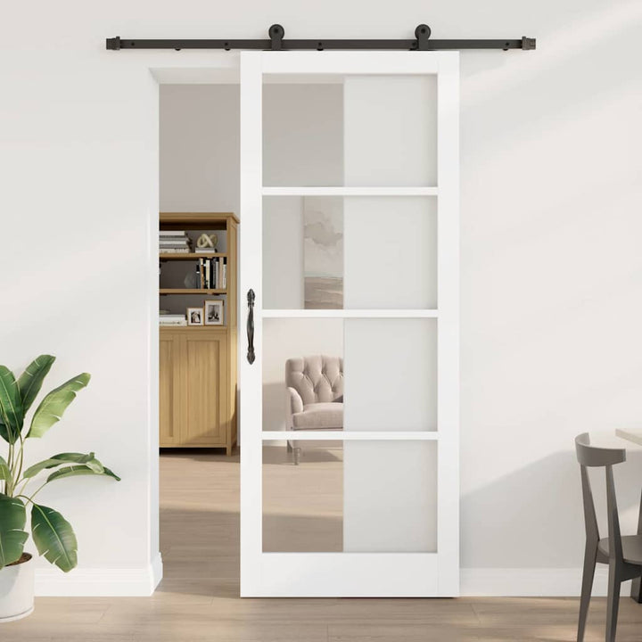 Skydedør ORKDAL Hvid og sort 93 x 232 cm
