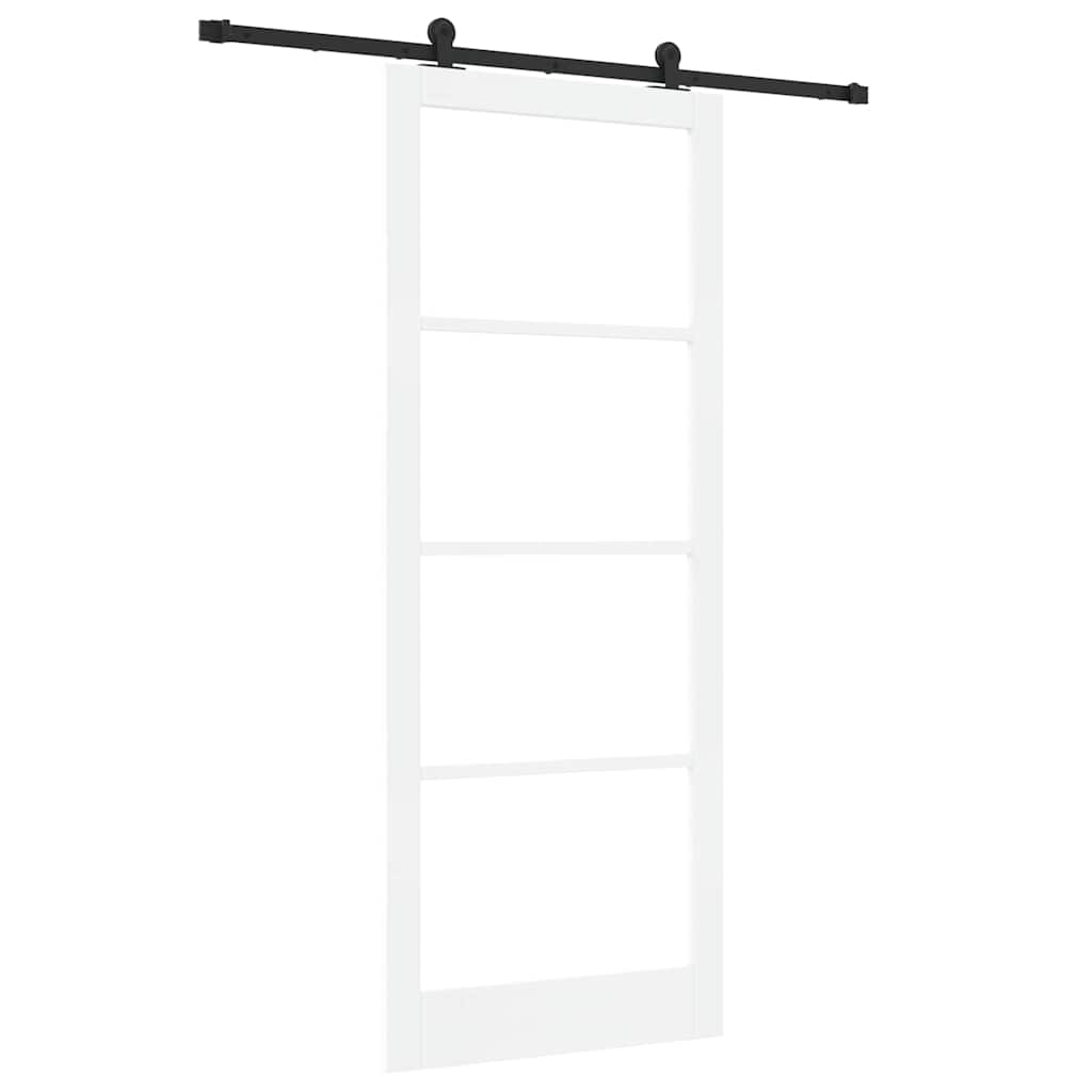 Skydedør ORKDAL Hvid og sort 93 x 232 cm