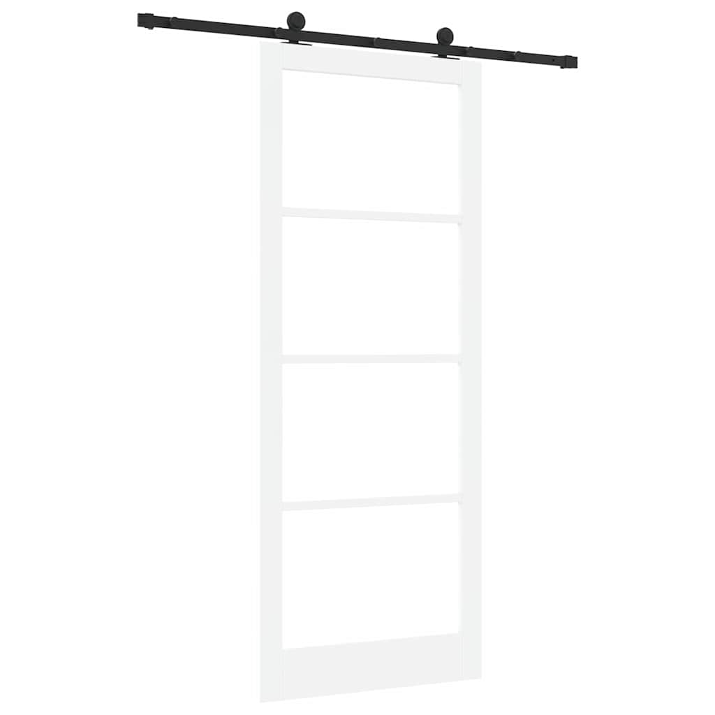 Skydedør ORKDAL Hvid og sort 93 x 232 cm