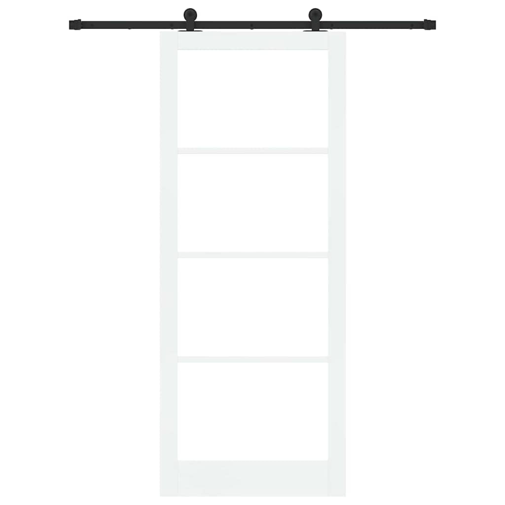Skydedør ORKDAL Hvid og sort 93 x 232 cm