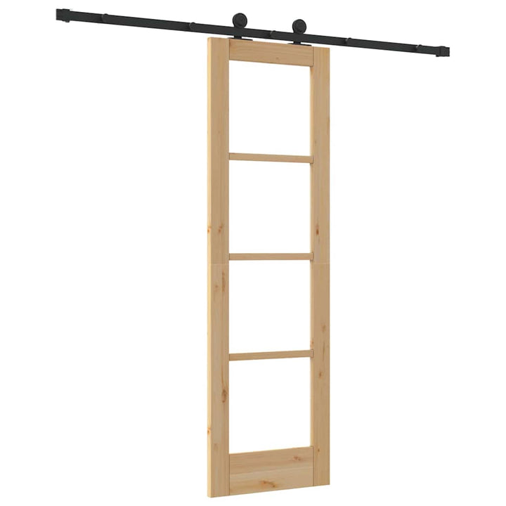 Skydedør ORKDAL Naturlig og sort 61 x 198,5 cm