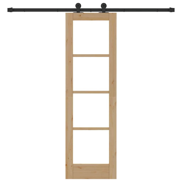 Skydedør ORKDAL Naturlig og sort 61 x 198,5 cm