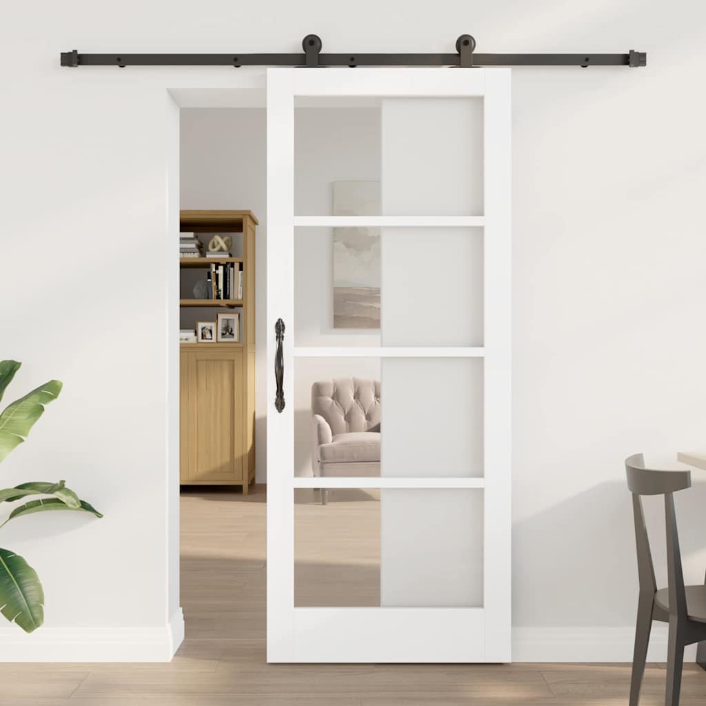 Skydedør ORKDAL Hvid og sort 83 x 202 cm